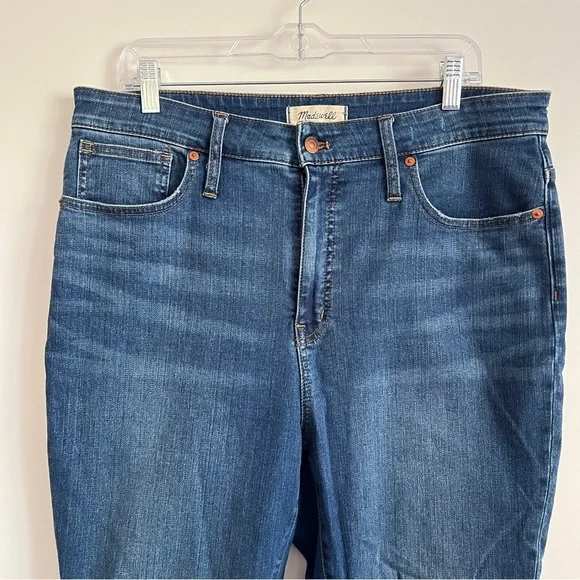 Madewell Curvy High Rise Skinny Crop Jeans Medium Wash Denim Women’s Size 32 - Picture 3 of 9